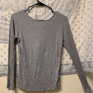 Grey Long-Sleeve See You Monday Shirt